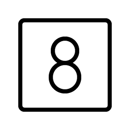 number-square-eight-thin
